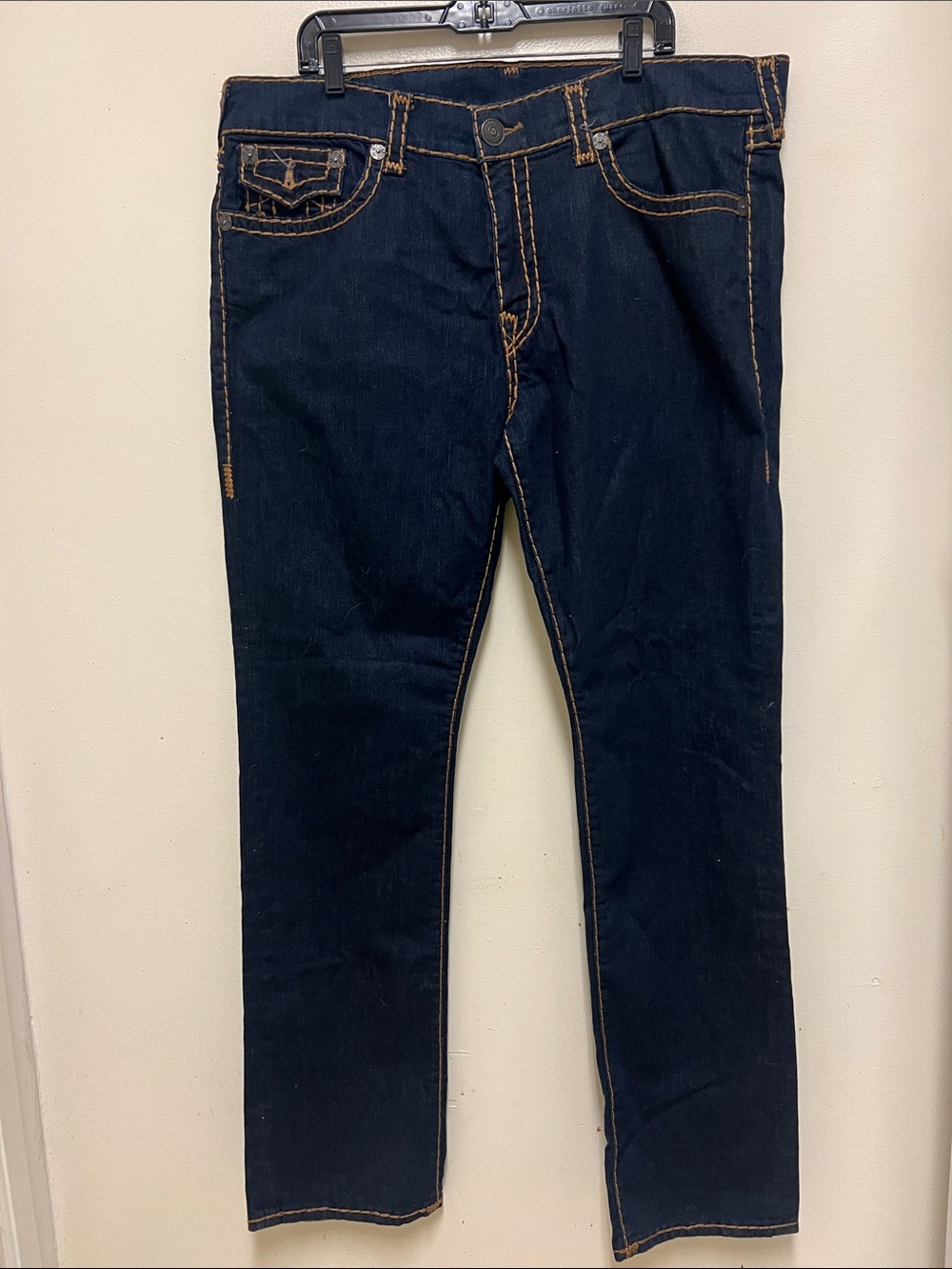 True Religion Dark Straight Leg Jeans - Picture 3 of 7